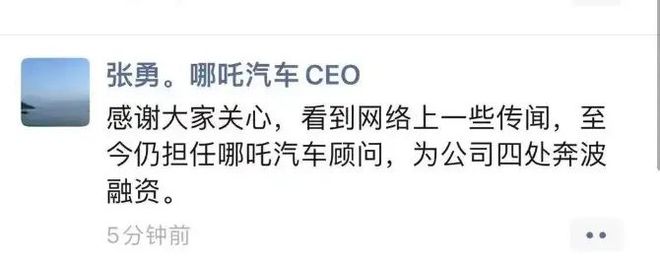 张勇被曝已润英国！网友：又跑了一个！pg模拟器哪吒汽车债务缠身原CEO(图6)