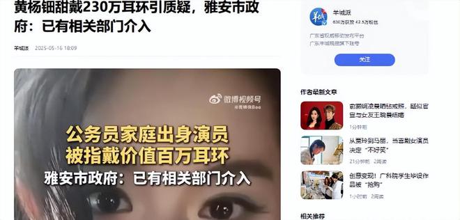 自下场黄杨钿甜父亲被正式立案调查pg电子平台天价耳环风波不断亲(图2)
